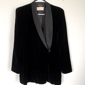 Tamotsu velour black blazer